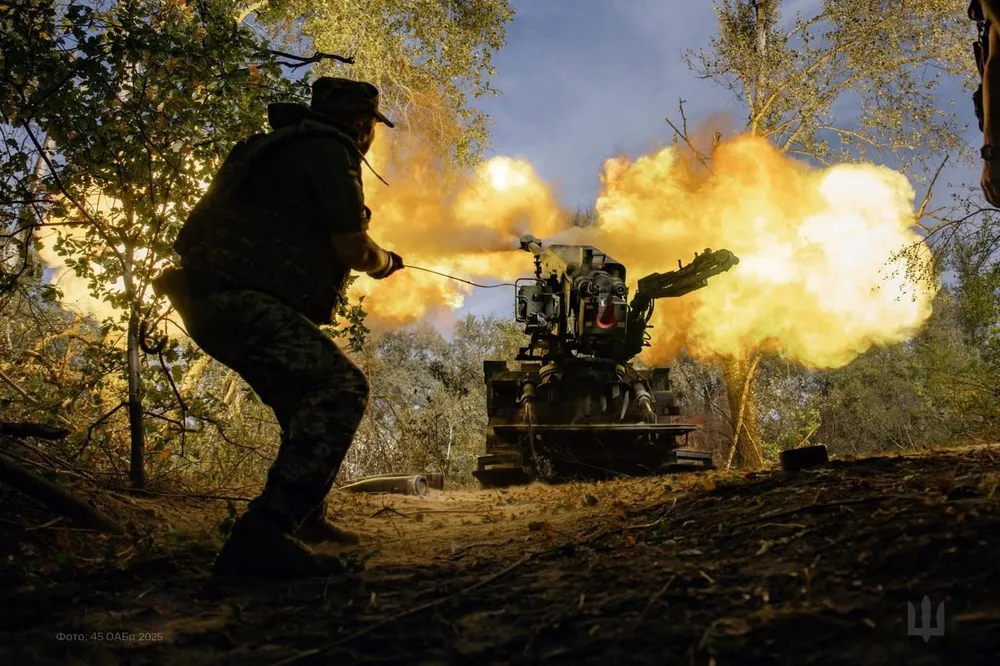 Lữ đoàn Cơ giới số 45 của Ukraine trên tiền tuyến. Ảnh: X Chiến sự Nga - Ukraine 30-10: Nga bao vây Pokrovsk, phòng tuyến của Ukraine sắp sụp đổ?