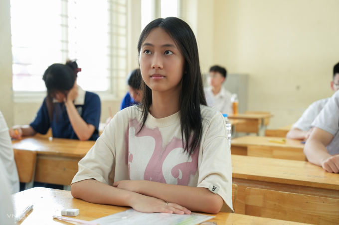 Học sinh tham dự kỳ thi vào lớp 10, tháng 6/2025 Ảnh: Đình Tùng