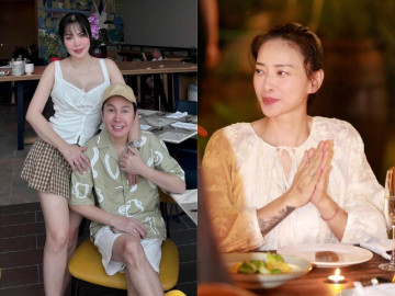 Vợ chồng Ngô Thanh Vân phải trốn con gái đi ăn vặt, lần đầu bé Gạo đi máy bay đã ngồi hạng thương gia 12 Ngoại hình thay đổi của 2 sao nữ mang thai ở tuổi U50: Ngô Thanh Vân đằm thắm ít phấn son, Phương Lê nảy nở thấy rõ