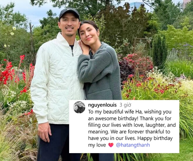Chồng thiếu gia của Tăng Thanh Hà chúc mừng sinh nhật vợ xinh đẹp, nói biết ơn vì có bà xã trong đời 1 Chồng Tăng Thanh Hà chúc mừng sinh nhật vợ.