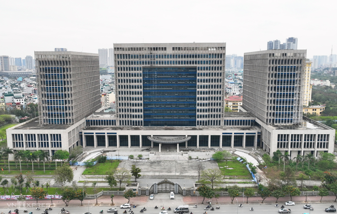 Trụ sở Bộ Ngoại giao mới ở mặt đường Lê Quang Đạo. Ảnh: Hoàng Giang