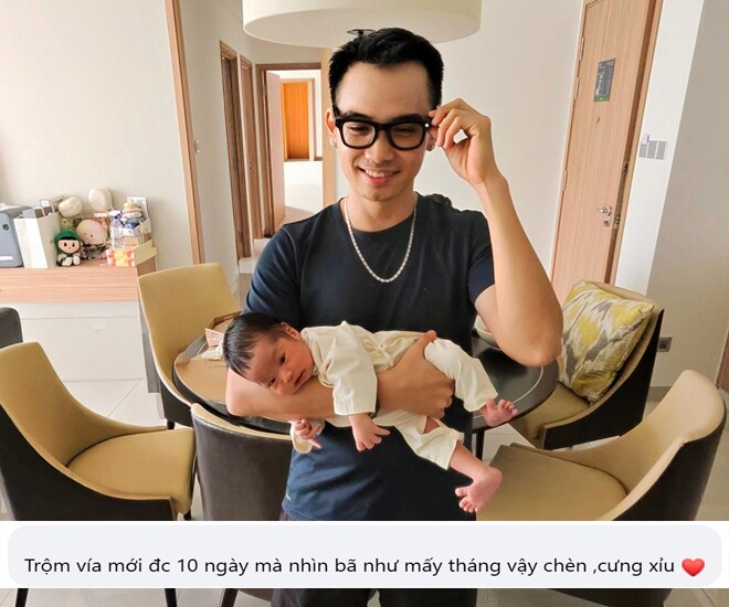 Ông xã của HHen Niê khoe con gái, cô bé gây chú ý bởi chiều cao khi mới hơn 2 tuần tuổi.