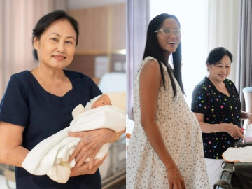 Mẹ chồng của HHen Niê rạng rỡ ôm cháu nội mới sinh, ngày nào cũng chạy xe máy lên thăm