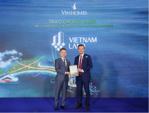 Công ty Vietnam Land vinh dự trở thành đại lý phân phối chiến lược Vinhomes Green Paradise tại Cần Giờ - Ảnh 1.