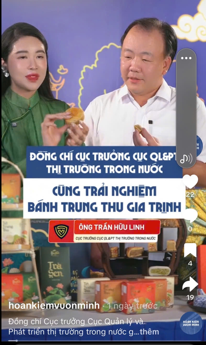 Cục trưởng tham gia livestream bán bánh Trung thu  - Ảnh 1.