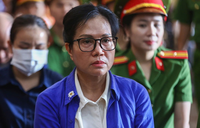 Cựu Tổng giám đốc SJC tại phiên sơ thẩm cuối tháng 9. Ảnh: Quỳnh Trần