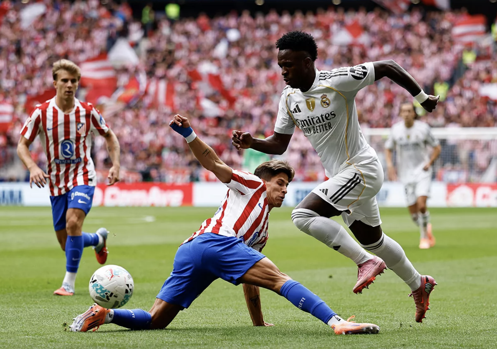 Đại chiến La Liga, Atletico Madrid thắng nghiền ép Real Madrid trận cầu 7 bàn- Ảnh 1. Đại chiến La Liga, Atletico Madrid thắng nghiền ép Real Madrid trận cầu 7 bàn- Ảnh 1.