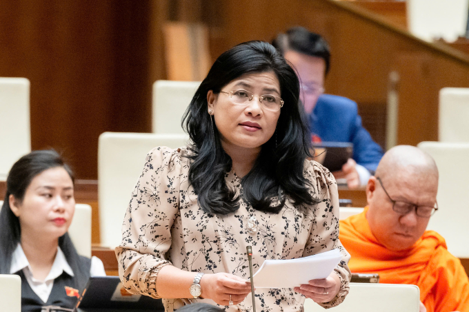 đại biểu Đàng Thị Mỹ Hương (Phó đoàn Khánh Hòa). Ảnh: Cổng TTĐT Quốc hội