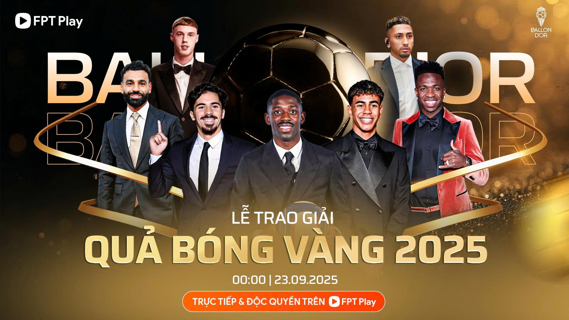 Lễ trao giải Quả bóng vàng 2025: Dembele, Mbappe, Pedri, Lewandowski vắng mặt- Ảnh 1.