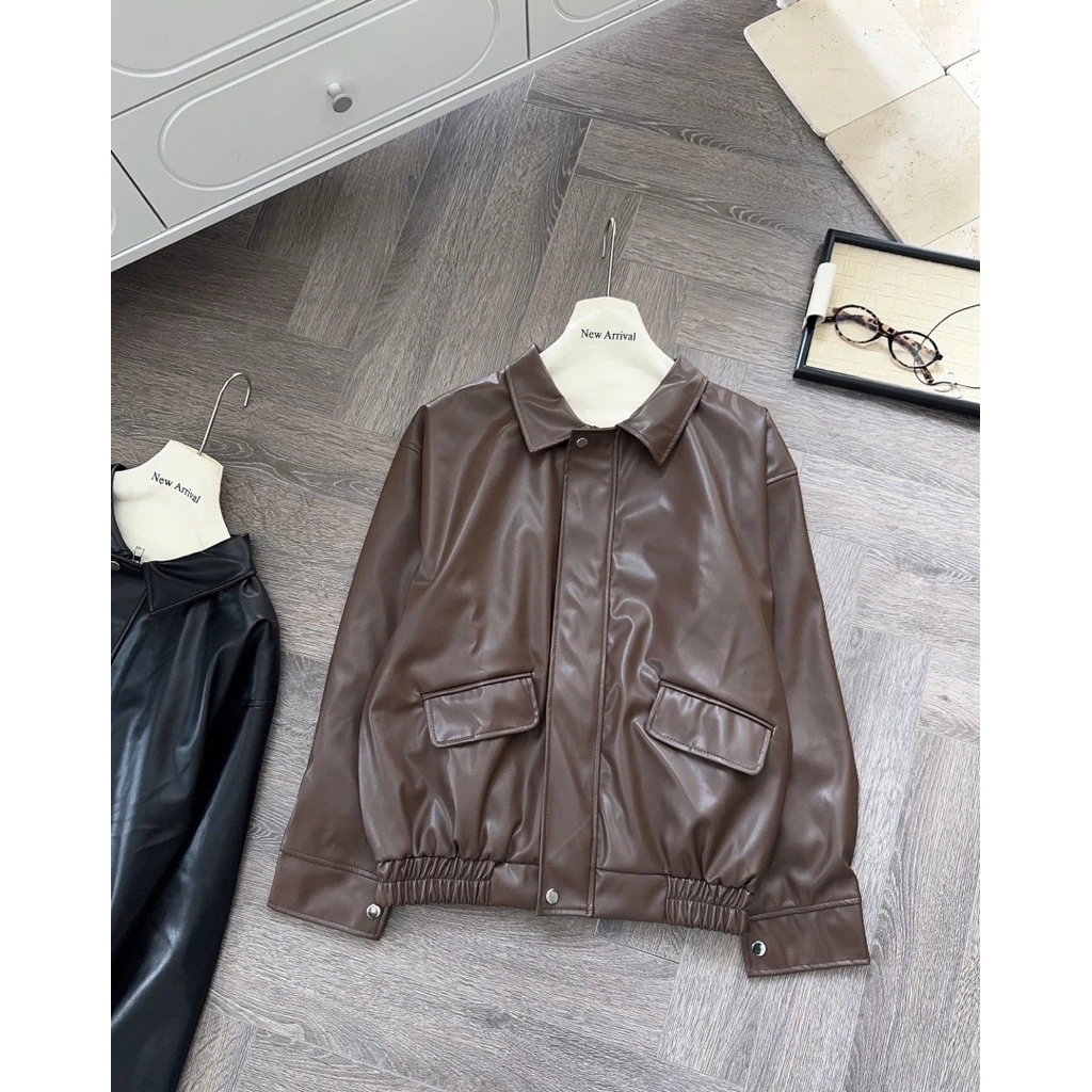 Đẹp như "nữ tổng tài" Bạch Lộc với 4 cách mix áo da mùa thu siêu dễ áp dụng- Ảnh 8.