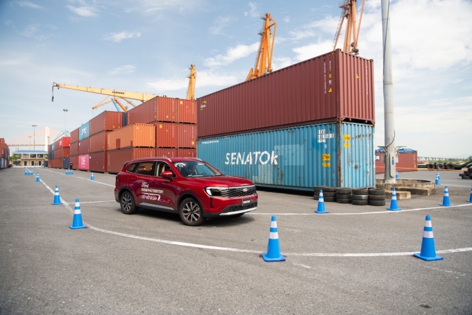 Ford Territory 2025 trong một chương trình trải nghiệm. Ảnh: Ford