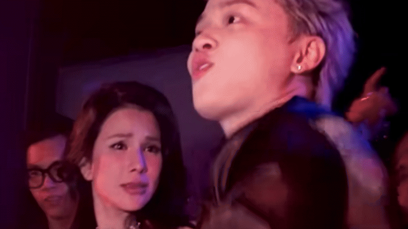 Diệp Lâm Anh lại gây tranh cãi vì hành động với 1 chàng trai trong quán bar- Ảnh 1.