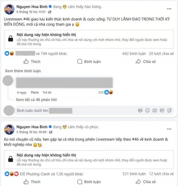 Shark Bình, doanh nhân Nguyễn Hòa Bình, chồng diễn viên Phương Oanh