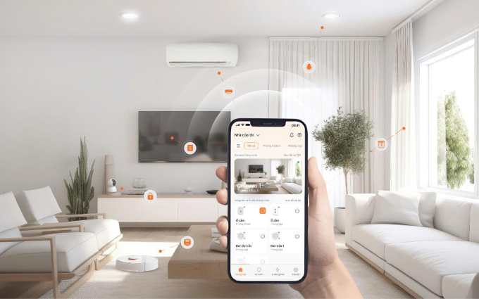 Ứng dụng quản lý thiết bị thông minh trong gia đình. Ảnh: FPT