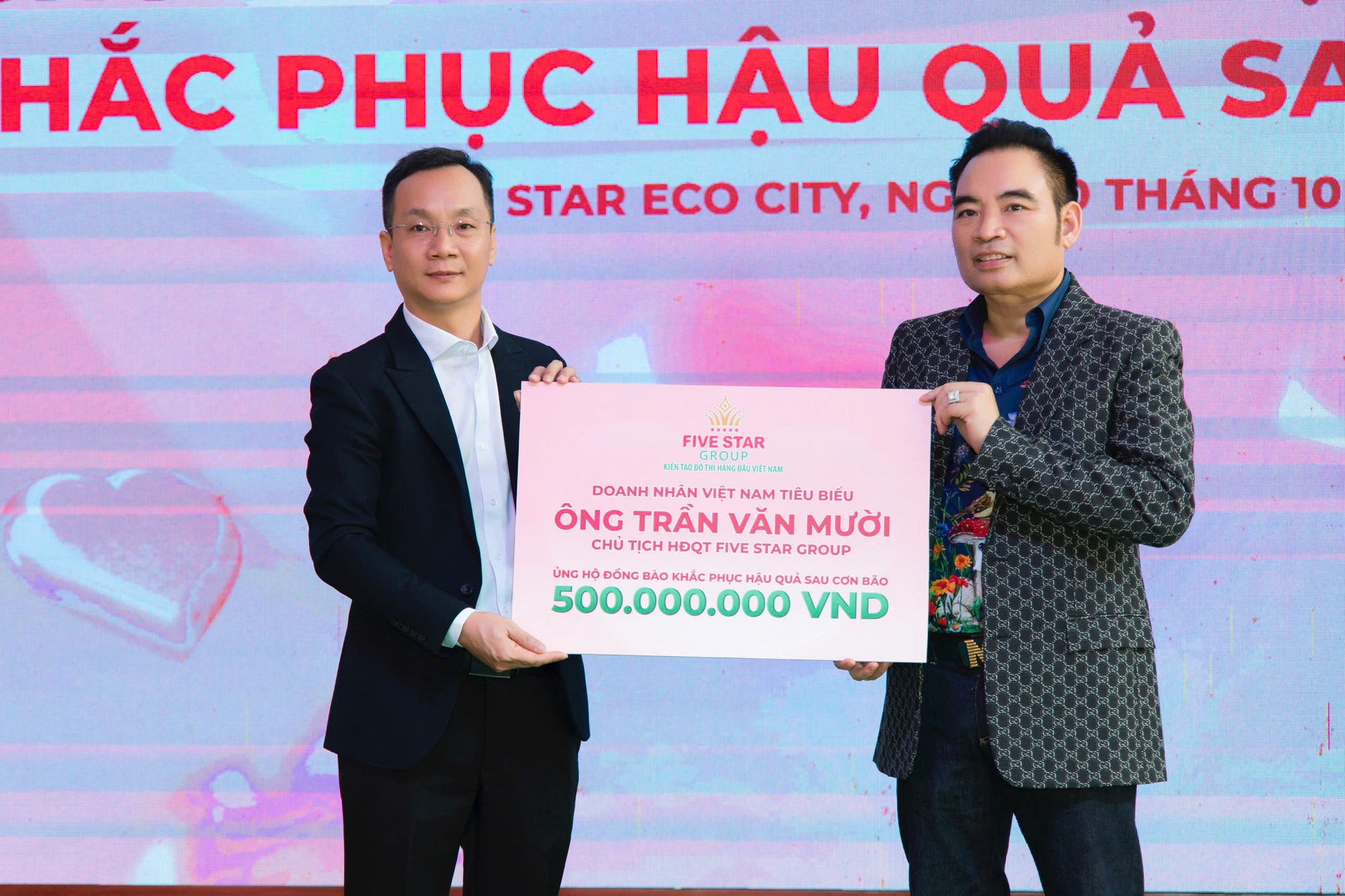 Five Star Group quyên góp 1 tỉ đồng hỗ trợ đồng bào vùng lũ- Ảnh 1.