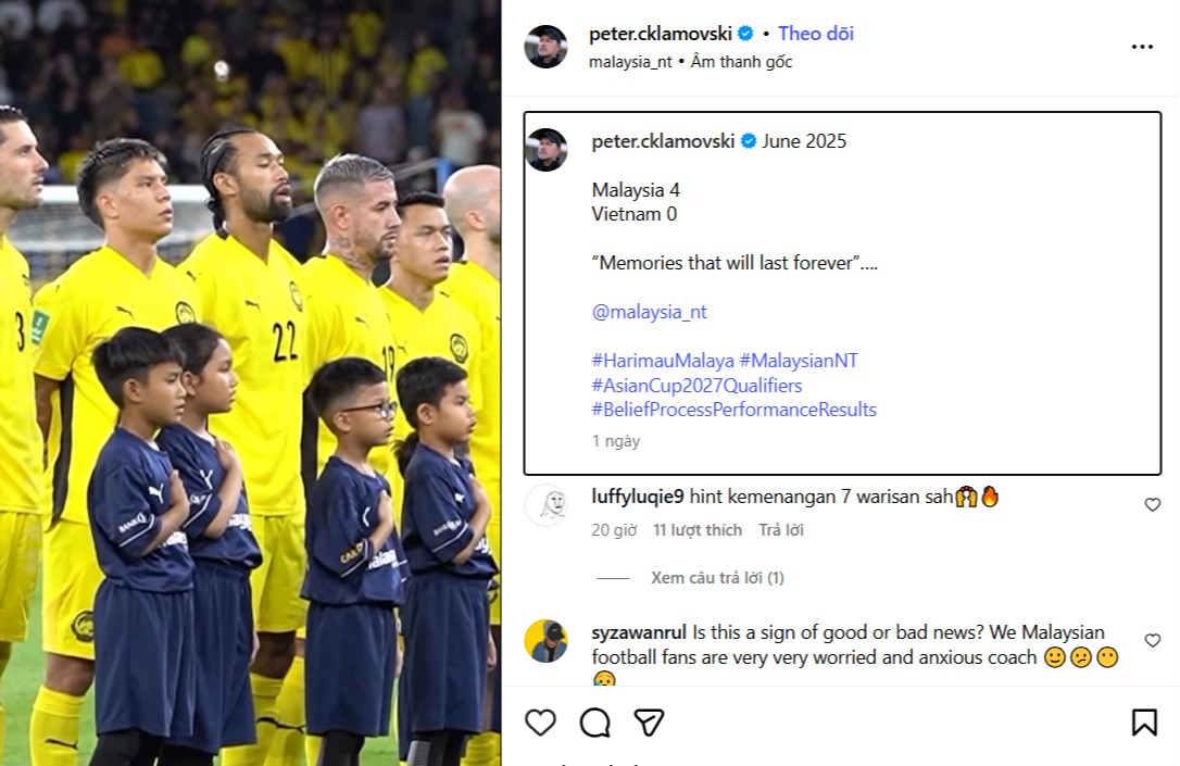 Gần đến thời điểm FAM nhận án chính thức từ FIFA, HLV Malaysia bỗng hoài niệm trận Việt Nam- Ảnh 1.