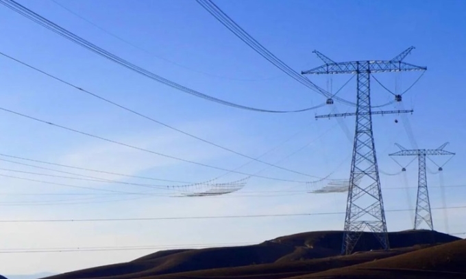 Đường dây điện siêu cao áp Changji - Guquan. Ảnh: ZMS Cable