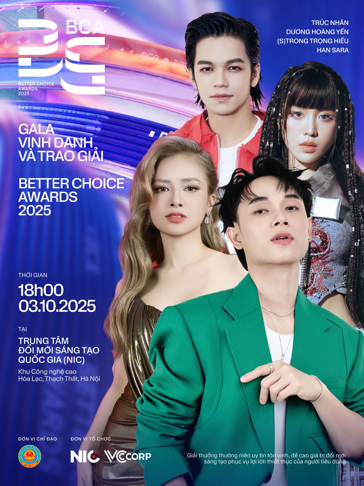 Hé lộ dàn nghệ sĩ biểu diễn tại Gala Better Choice Awards 2025, hứa hẹn là bữa tiệc âm thanh - công nghệ bùng nổ cuối năm nay- Ảnh 1.