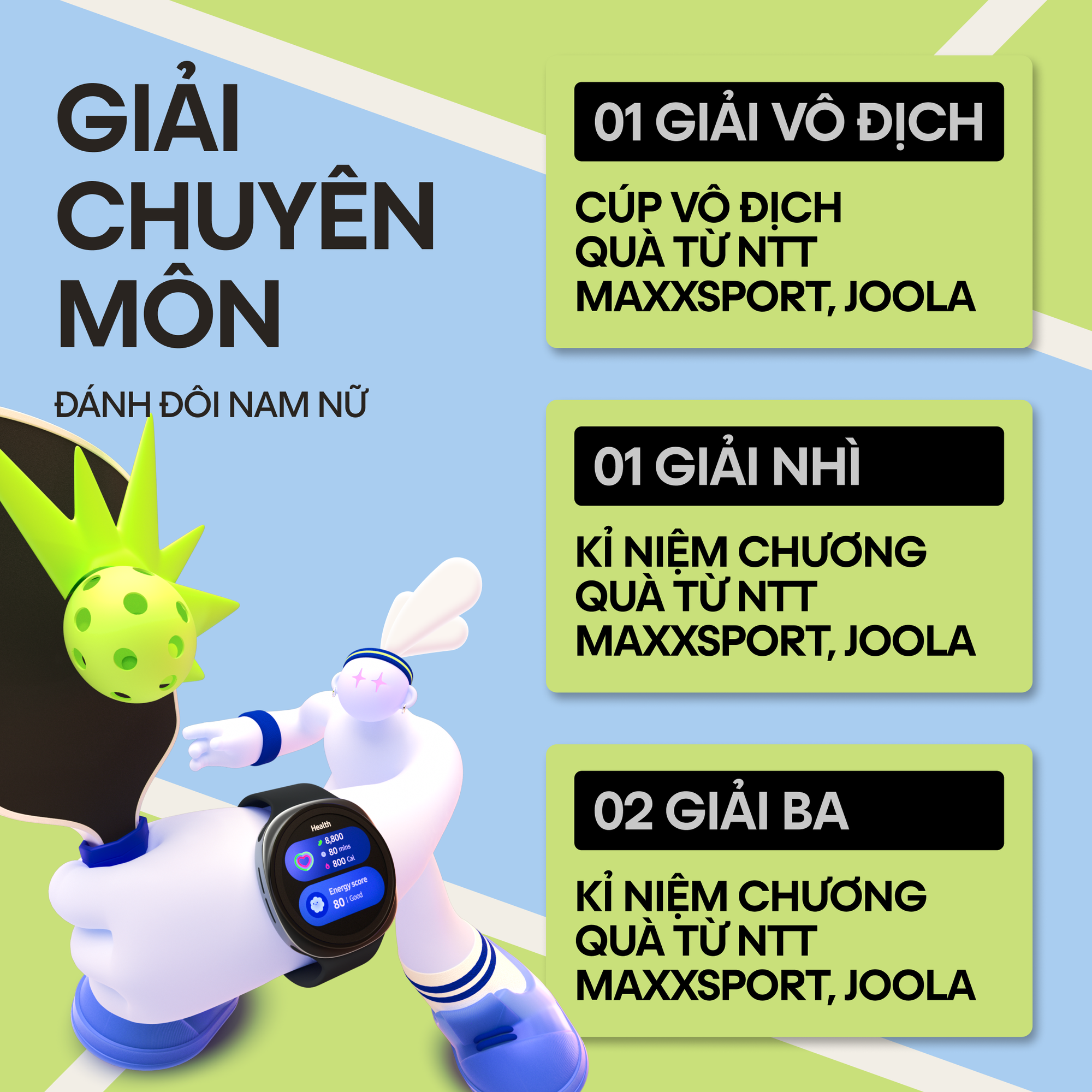 Hé lộ loạt giải thưởng cực hấp dẫn và siêu trendy của Fancy Pickleball #withGalaxy- Ảnh 1.