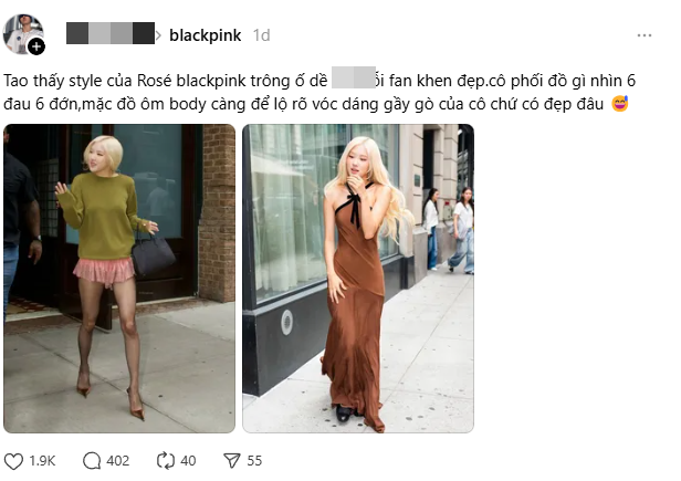 Hơn 400 bình luận về việc Rosé mặc xấu- Ảnh 1.