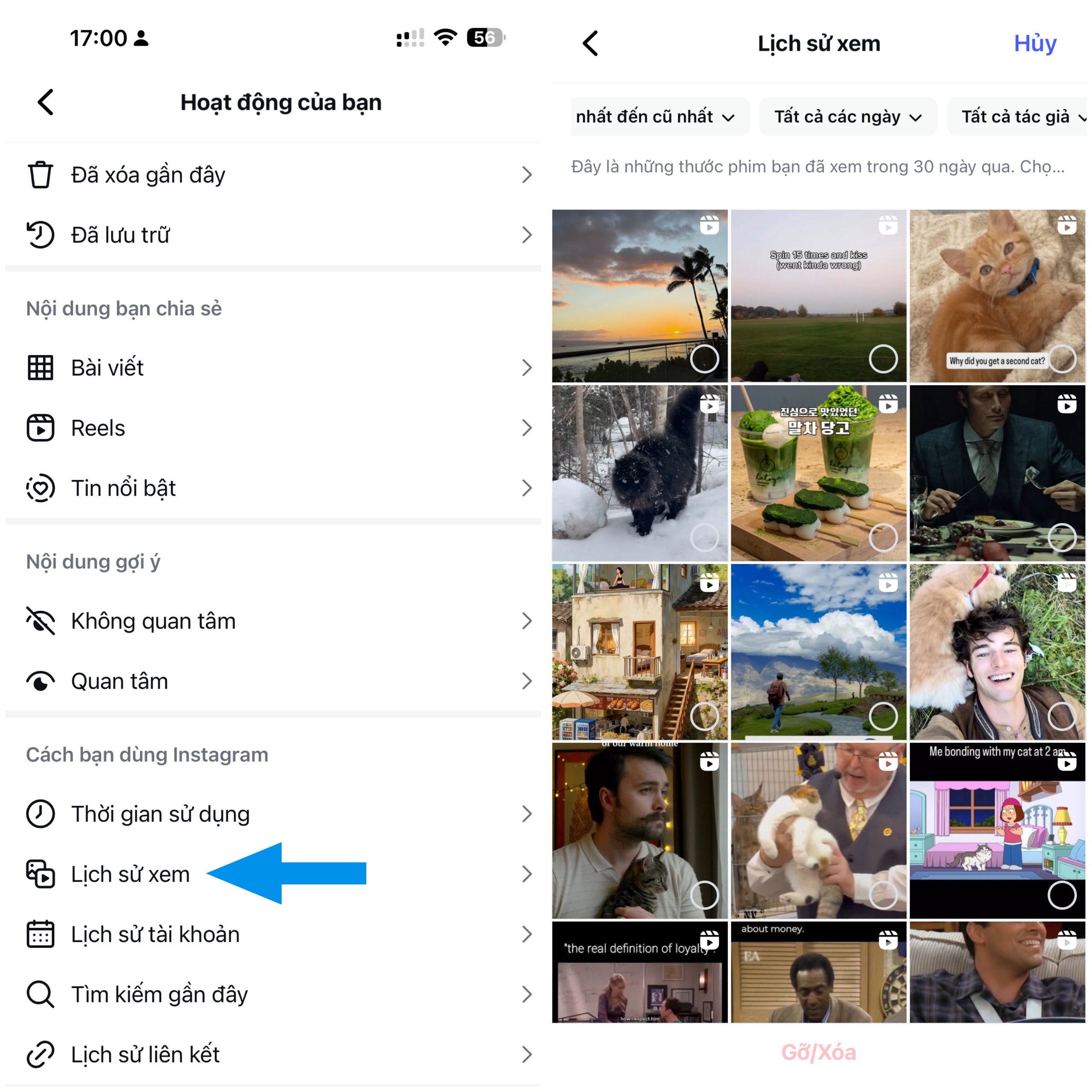 Instagram chính thức ra mắt tính năng xem lại lịch sử dành cho Reels - Ảnh 1.