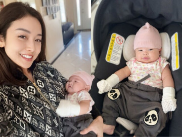 Hoa hậu Jennifer Phạm khoe đón thành viên mới, mẹ 4 con nay sung sướng vì được bế bồng thiên thần nhỏ