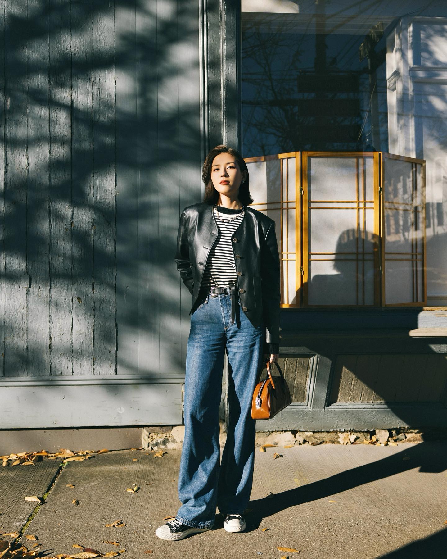 Ket hop 4 kieu ao khoac nay voi quan jeans