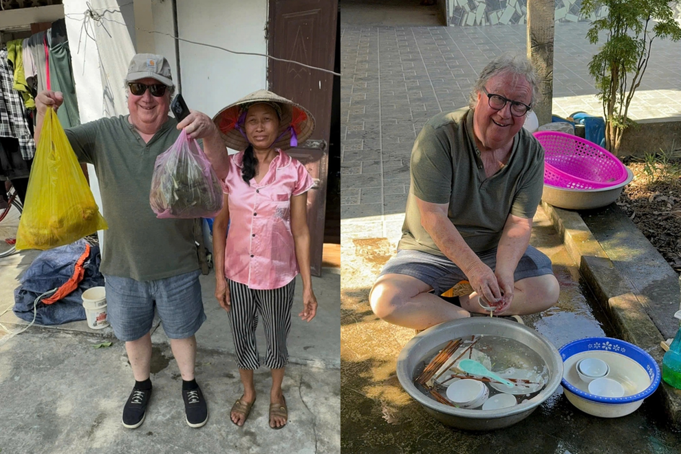 Khách Tây hào hứng khi tham gia tour dọn dẹp sau lũ ở Thái Nguyên - 3