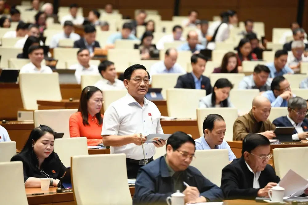 Đại biểu Quốc hội Trần Quốc Tuấn (đoàn Vĩnh Long). Ảnh: QH kỳ họp thứ 10