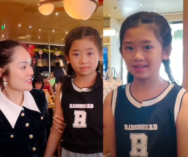 Bé Lavie hội ngộ với các nghệ sĩ trong chương trình “Bước chân hai thế hệ”.