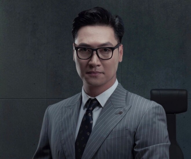 Tạo hình của nhân vật Triển do Mạnh Trường thủ vai trong phim Lằn Ranh.