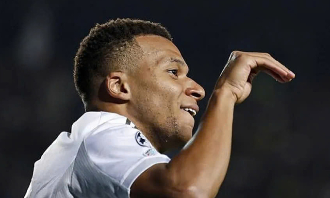 Mbappe lập hat-trick trong trận Real Madrid thắng Kairat trên sân Ortalyq, thành phố Almaty, Kazakhstan ở lượt hai vòng bảng Champions League tối 30/9/2025. Ảnh: RealMadrid