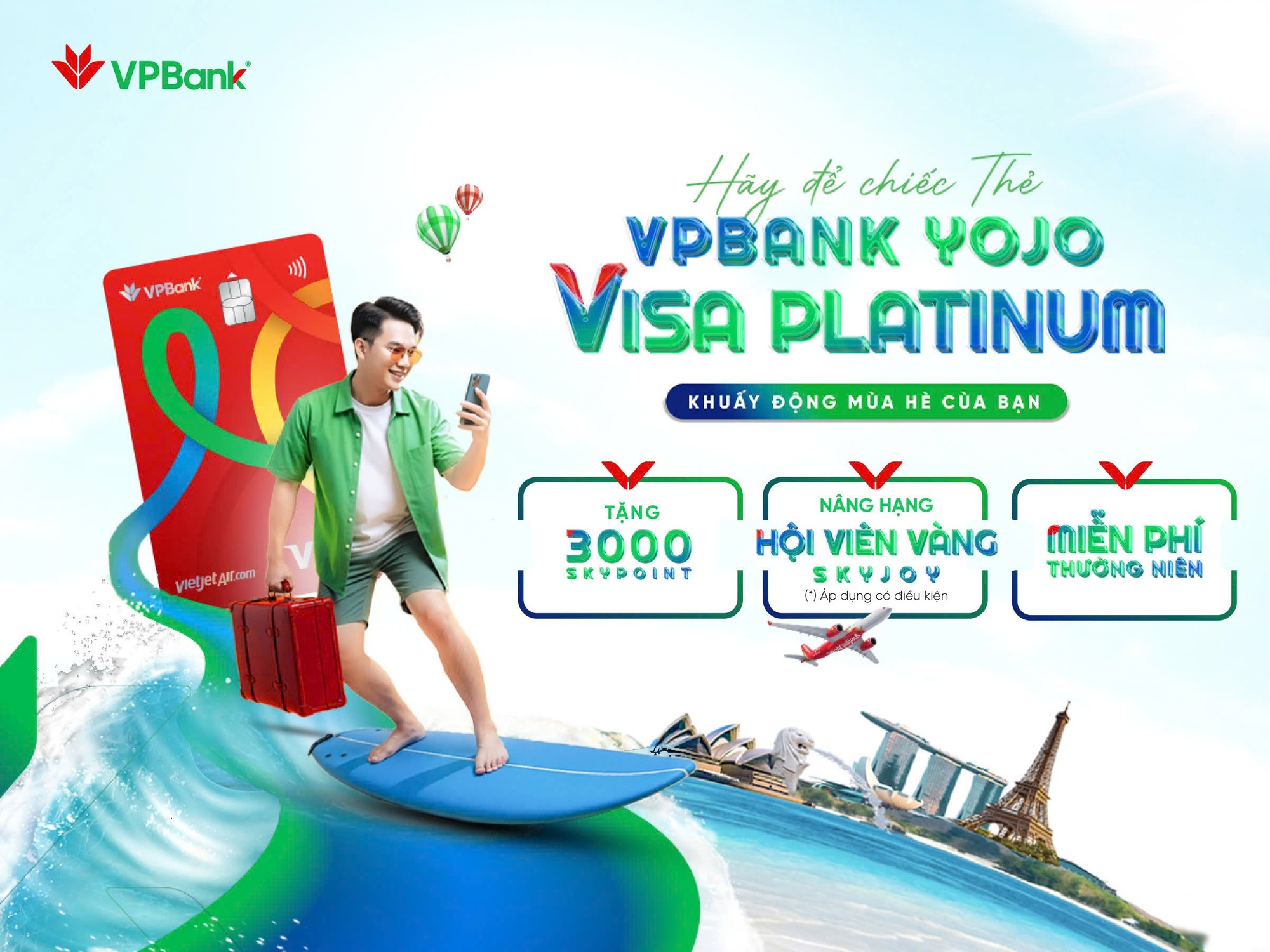 Mở thẻ Vietjet VPBank, chơi xõa, ăn sạch, bay xịn- Ảnh 1.