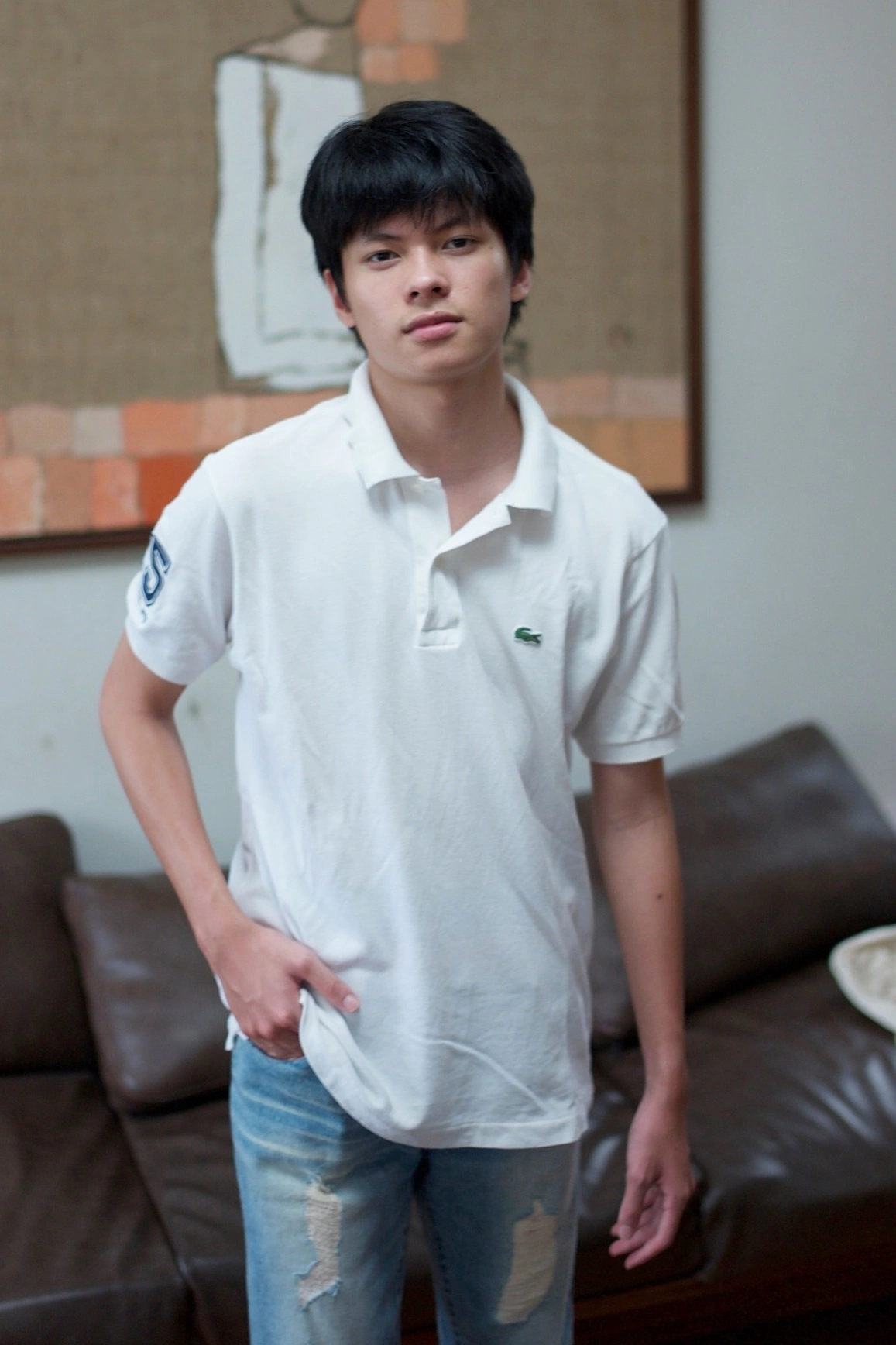 Trần Bờm sở hữu ngoại hình điển trai ở tuổi 17.