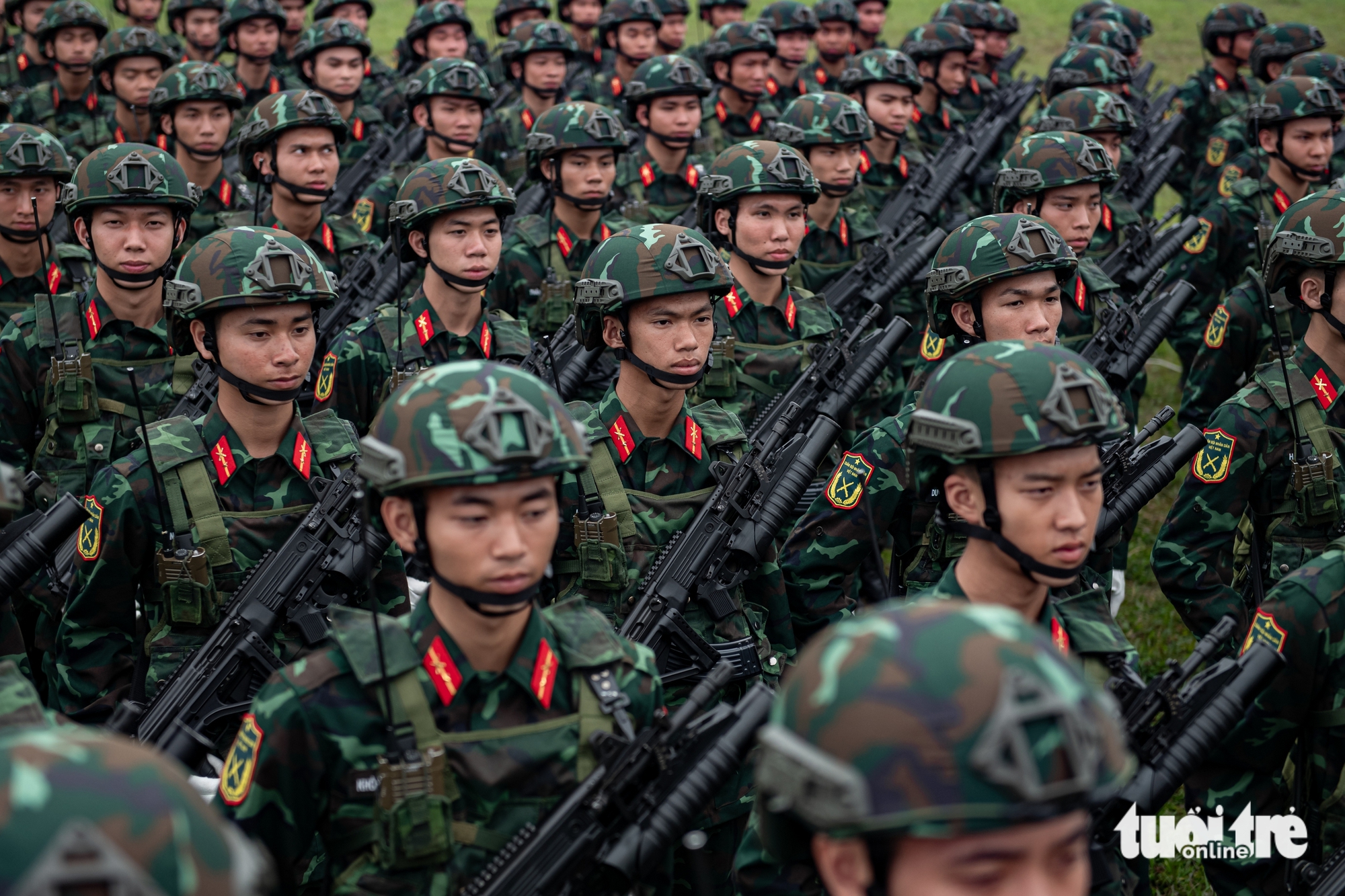 Ngày mai, lực lượng phục vụ diễu binh dịp 30-4 của Bộ Quốc phòng sẽ hành quân vào Nam 1 diễu binh - Ảnh 1.