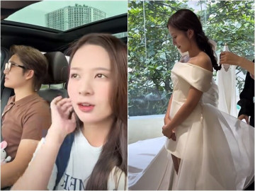 Ngọc Huyền đưa mẹ chồng đi thử đồ cho đám cưới với Đình Tú, bị dân mạng nói "làm tốn kém lại lo trả nợ" 6 Ngọc Huyền thừa nhận béo lên trước ngày làm cô dâu, đáp trả khi chồng sắp cưới bị nhắc tên với tình cũ