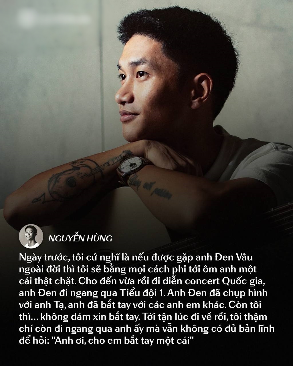 Chủ nhân bản hit số 1 của concert quốc gia “tim đập, chân run” khi gặp Đen Vâu, bỏ lỡ cả cơ hội “nghìn vàng”- Ảnh 3.