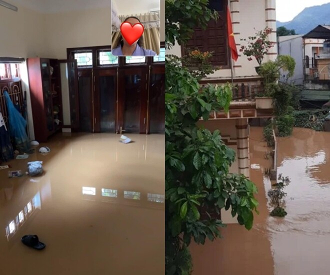 Nhà Hoa hậu Lương Thùy Linh ở Cao Bằng ngập sâu trong nước lũ, nàng hậu cùng mẹ giám đốc hoãn kế hoạch tặng quà Trung thu 1 Lương Thùy Linh chia sẻ căn nhà của gia đình cô ở Cao Bằng đang ngập trong nước lũ.