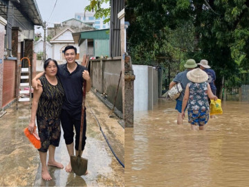 Nhà Hoa hậu Lương Thùy Linh ở Cao Bằng ngập sâu trong nước lũ, nàng hậu cùng mẹ giám đốc hoãn kế hoạch tặng quà Trung thu 9 Xót xa cảnh mẹ nam MC chạy lũ 2 lần trong 2 tháng, nhà mới sửa sang được chút thì nước lại dâng