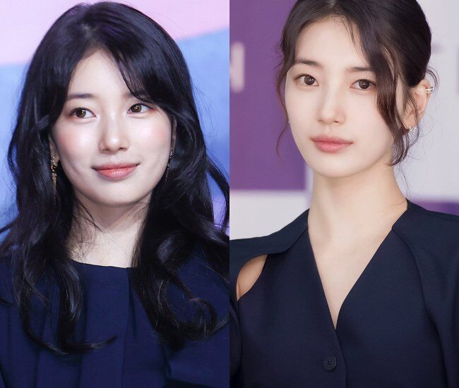 Suzy luôn được ca ngợi là “nữ thần mặt mộc” của Hàn Quốc. Dù không trang điểm, cô vẫn toát lên vẻ trong trẻo, tươi sáng với làn da căng bóng, mịn màng không tì vết. Gương mặt tự nhiên, thần thái nhẹ nhàng và nụ cười dịu dàng khiến cô đẹp một cách thuần khiết, cuốn hút.
