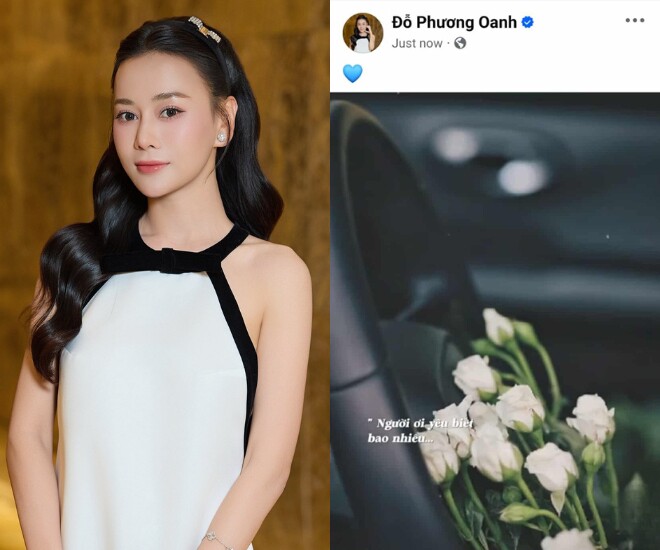 Phương Oanh bất ngờ đăng tải video bài hát kèm theo biểu tượng hình trái tim.