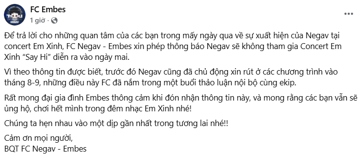 Rộ tin Negav rút khỏi concert Em Xinh Say Hi diễn ra vào ngày mai- Ảnh 3.