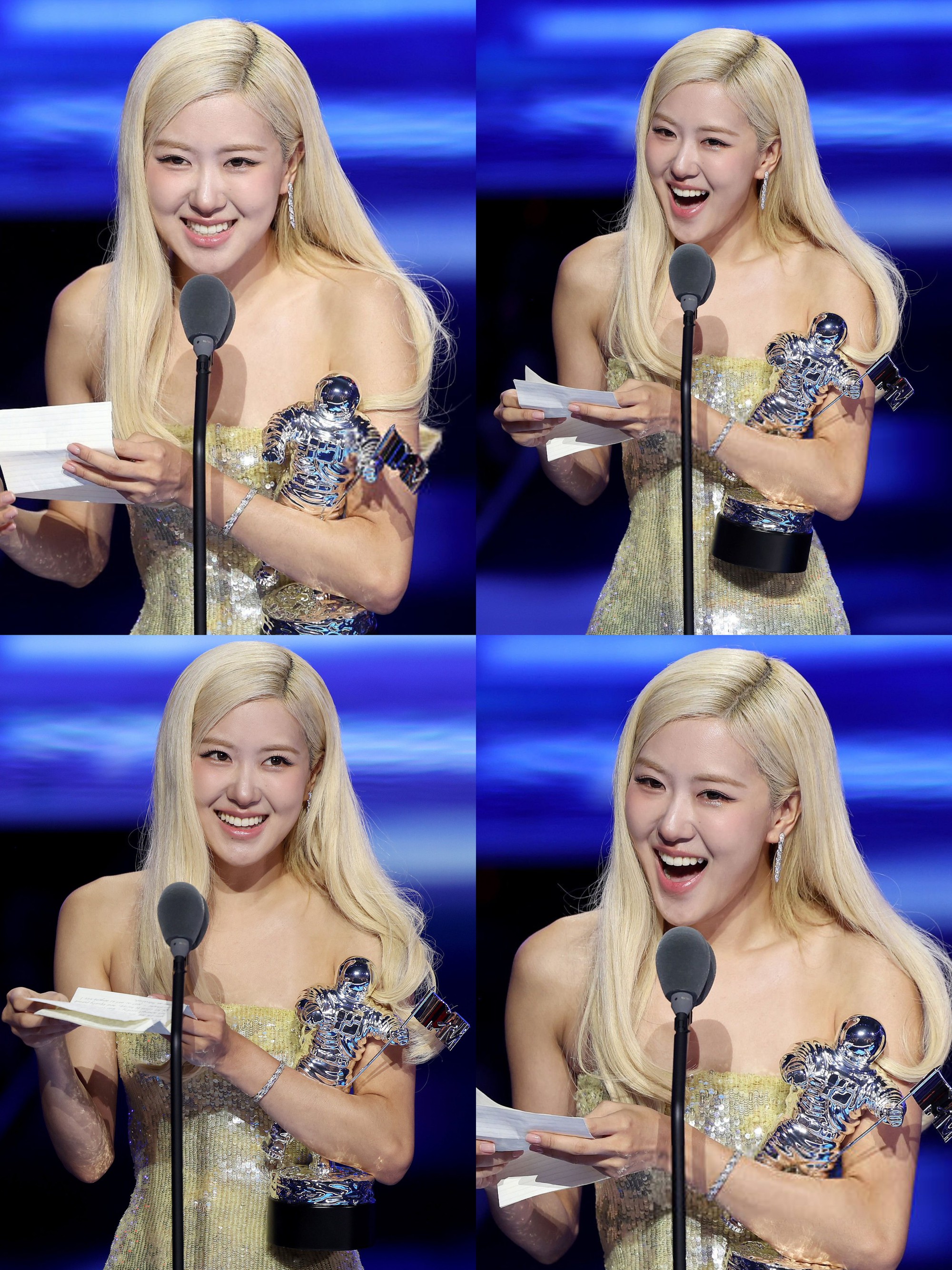 Rosé “căng như dây đàn” ở khoảnh khắc làm nên lịch sử Kpop, cố tình đi trễ VMAs vì biết sẽ thắng giải?- Ảnh 1.