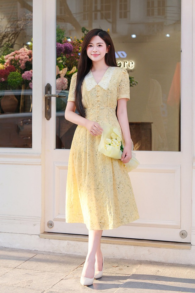 Sắc vàng pastel thanh lịch, tạo nên vẻ ngoài ngọt ngào- Ảnh 8.