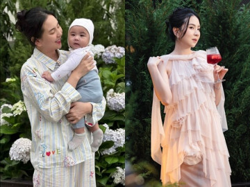 Sao Việt 24h: MC Mai Ngọc tận hưởng cuộc sống mẹ bỉm sữa thảnh thơi trong lâu đài nhà chồng tại Bắc Ninh