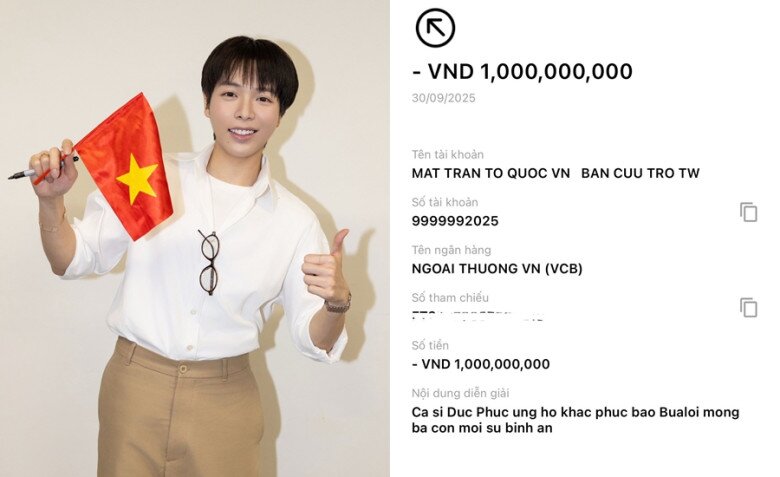 Sao Việt 24h: Người nổi tiếng ủng hộ hàng tỷ đồng khắc phục hậu quả bão Bualoi, Đức Phúc - Tùng Dương góp số tiền amp;#34;khủngamp;#34; - 1