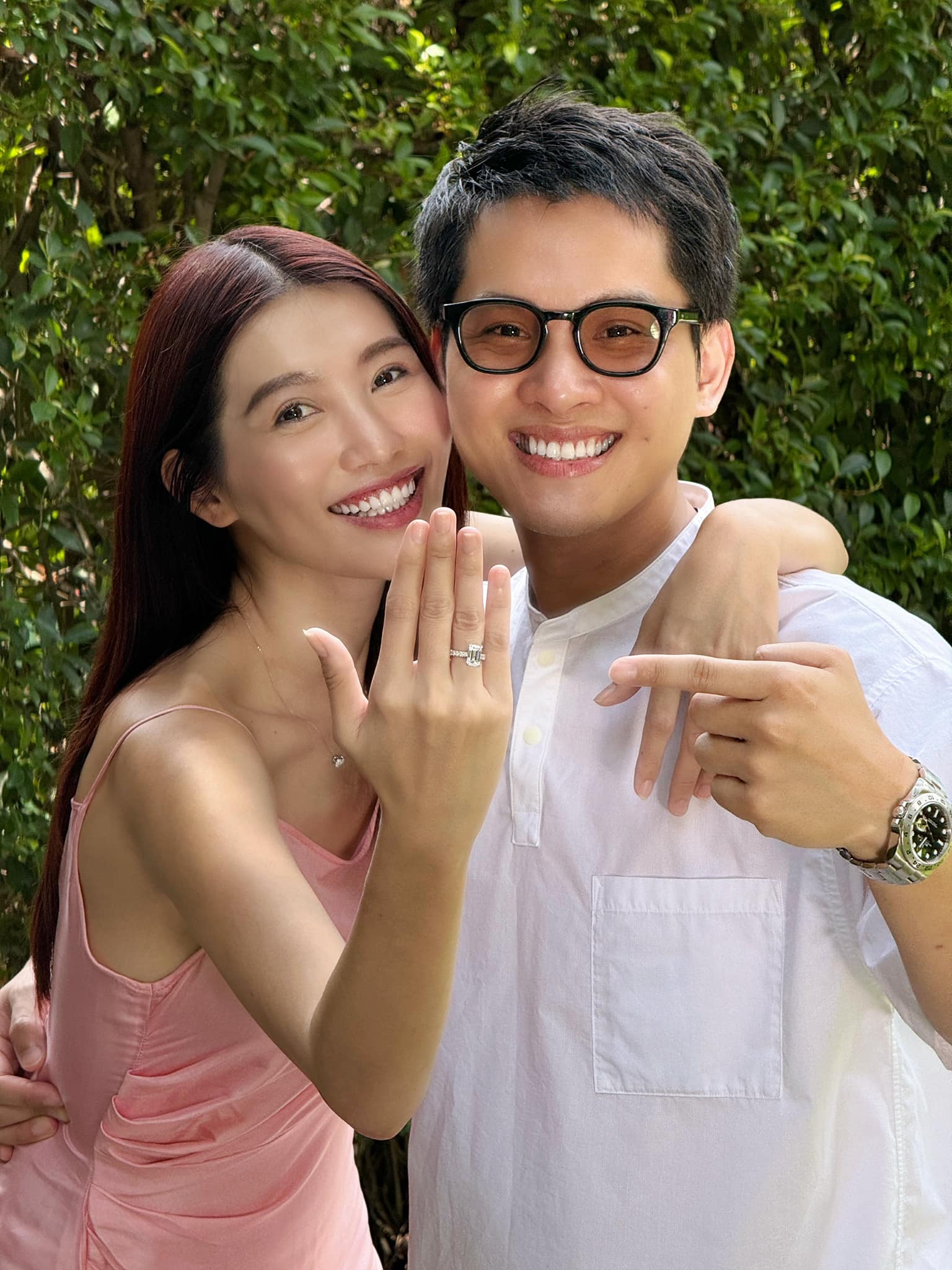 Quỳnh Châu và doanh nhân Ngọc Phát có nhiều năm hẹn hò.