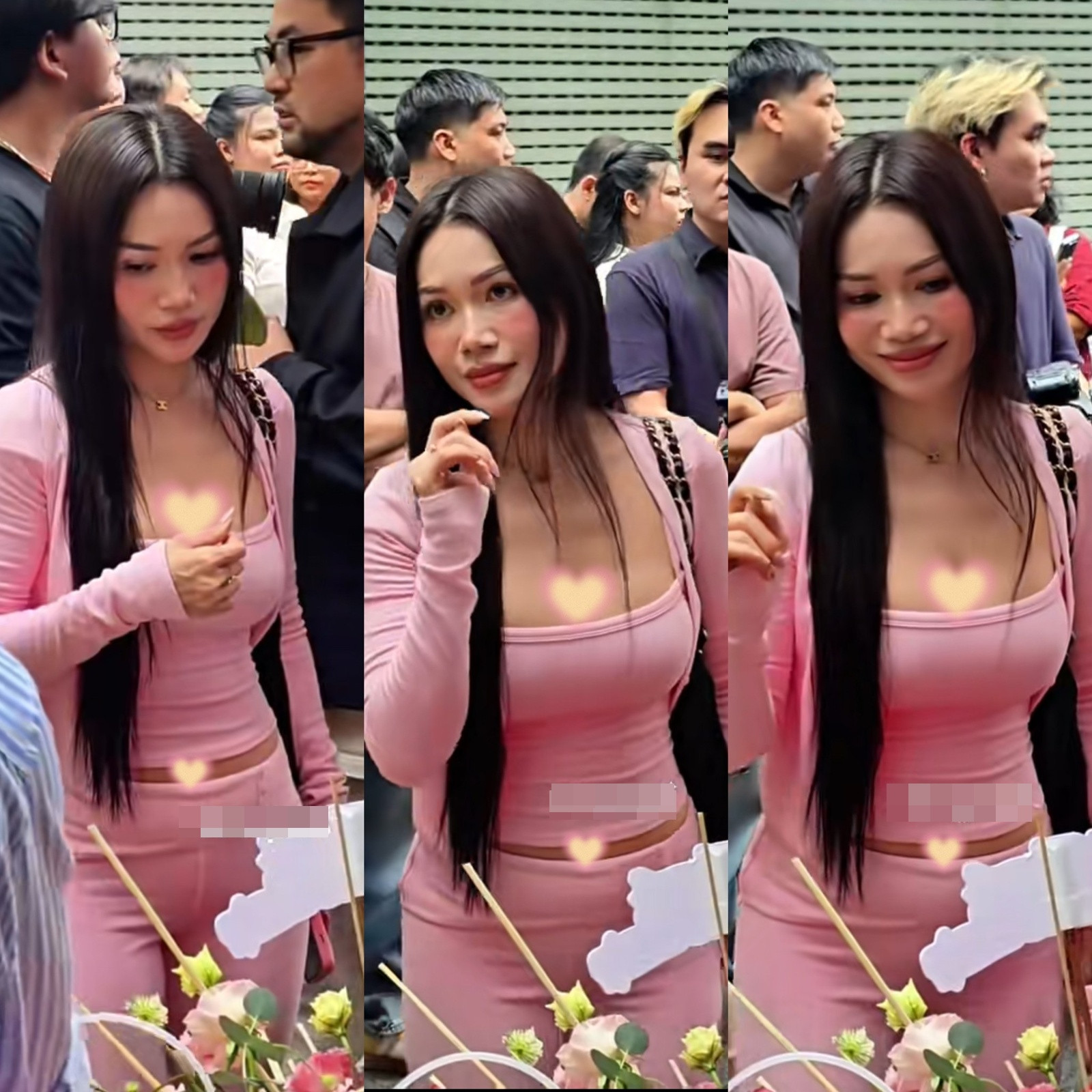 Sĩ Thanh gây tranh cãi vì ăn mặc hở hang cúng giỗ Tổ- Ảnh 1.