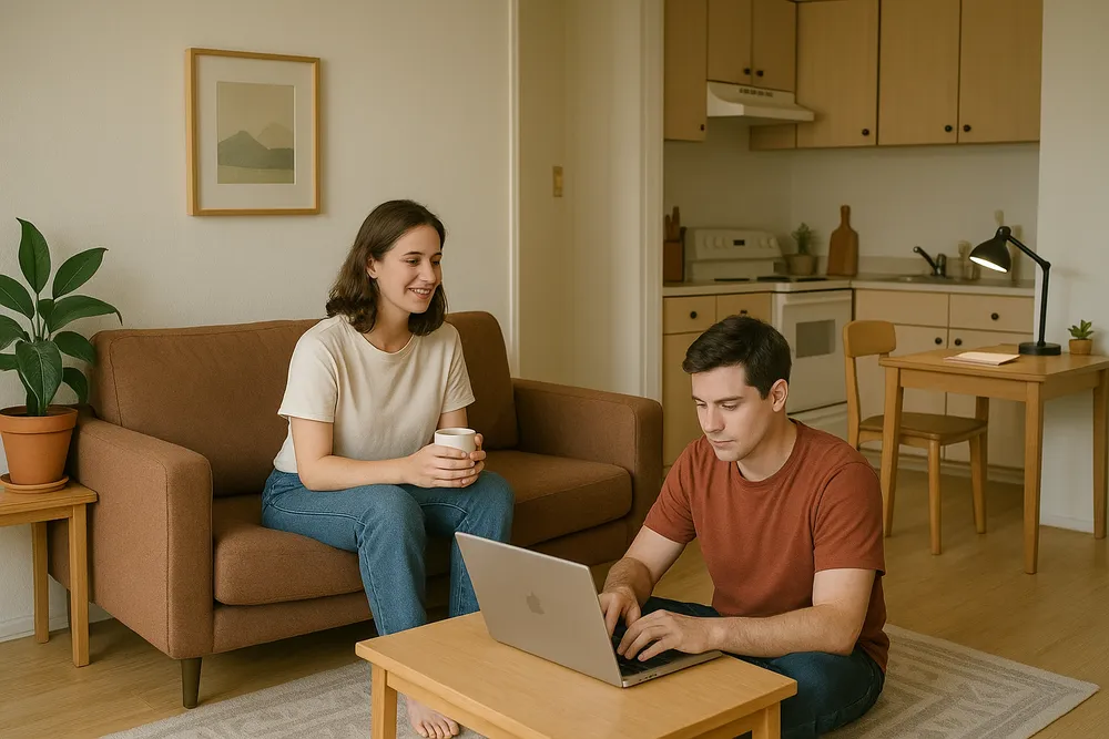 Sống thử trước hôn nhân ngày càng phổ biến, nhưng khi chia tay dễ phát sinh các tranh chấp do pháp luật không công nhận như hôn nhân hợp pháp. Ảnh minh hoạ AI. Sống thử trước hôn nhân.png