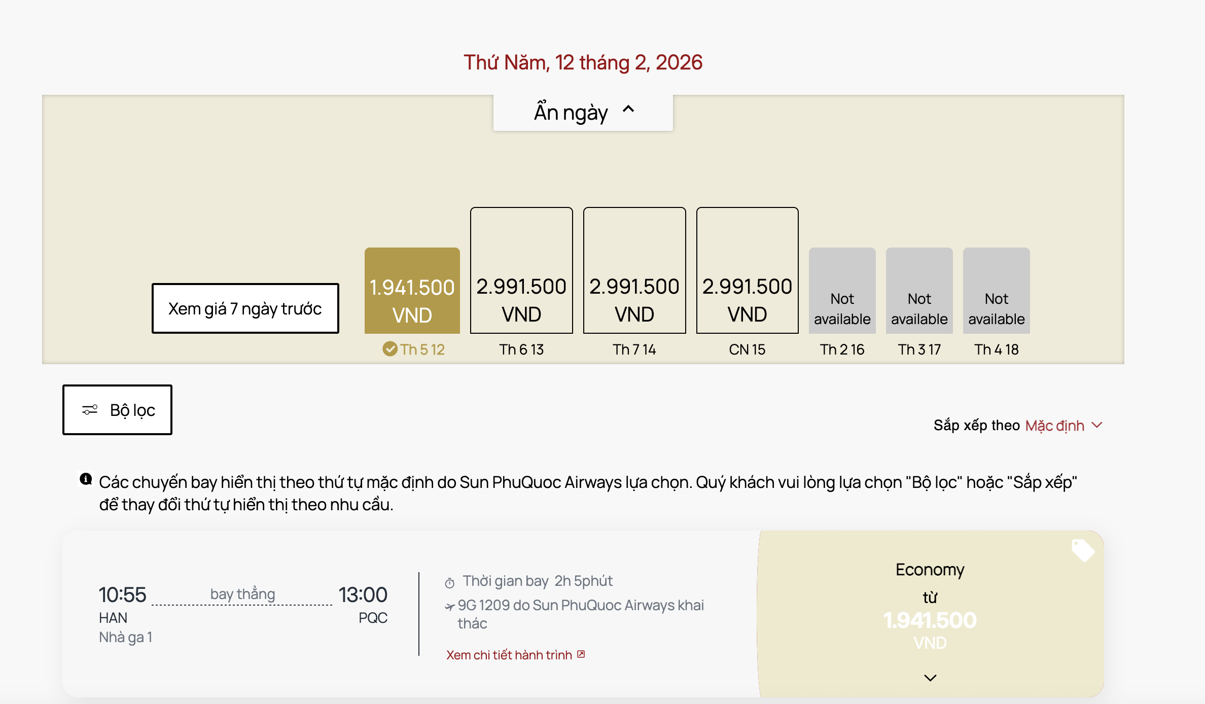 Sun PhuQuoc Airways ra mắt, nhiều người "săn" thành công vé khứ hồi Phú Quốc 3,2 triệu đồng 4 Sun PhuQuoc Airways ra mắt, nhiều người